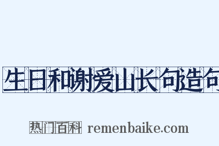 生日和谢爱山长句造句是什么意思的图片
